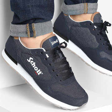 Schott NYC - Norati Navy Denim Brown Sneakers