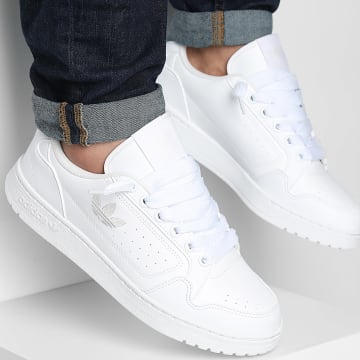 Adidas Originals - Baskets NY 90 JI1896 Footwear White Cry White x Superlaced Gros Lacet Blanc