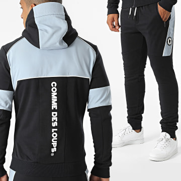 Comme Des Loups - Baltimore Zwart Grijs Blauw Trainingspak