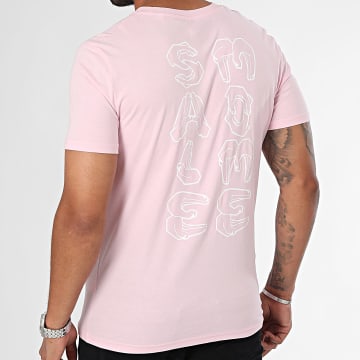 Sale Môme Paris - Tee Shirt Signs Rose Blanc