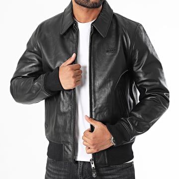 Schott NYC - Veste Cuir LC5100RIB Noir