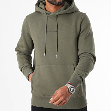 Tommy Hilfiger - Hoodie met logo 2673 kaki groen