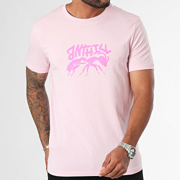 Anthill - Roze Stencil T-shirt Fluo Roze