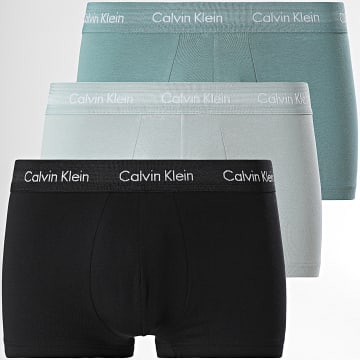 Calvin Klein - Set De 3 Boxers U2664G Negro Azul Claro