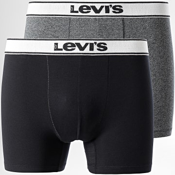 Levi's - Lot De 2 Boxers 701227424 Gris Chiné Noir