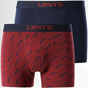 Levi's - Lot De 2 Boxers 701227428 Bleu Marine Bordeaux