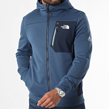 The North Face - MA A893Q Sweatshirt met capuchon en rits marineblauw