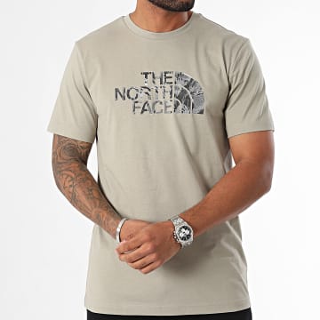 The North Face - T-shirt Easy Graphic A8A3W Licht Khaki Groen