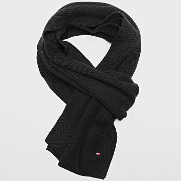 Tommy Hilfiger - Bufanda Bandera Algodón Pima Cash 2847 Negro