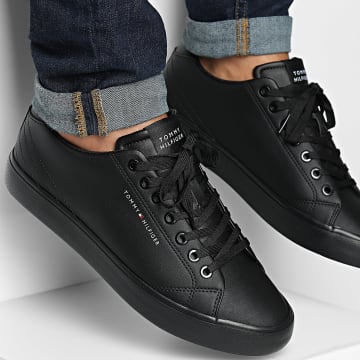 Tommy Hilfiger - Manden Vulcan Core Laag Leer Essentieel 5041 Zwart