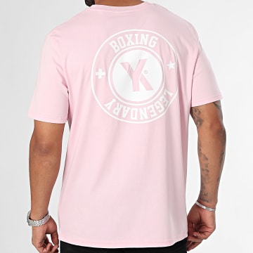 Yoann Kongolo (YK) - Tee Shirt Oversize Large Boxing Legendary Rose Bianco