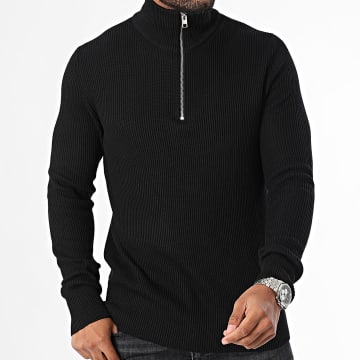 Jack And Jones - Perfect Zip Sweat 12257773 Negro