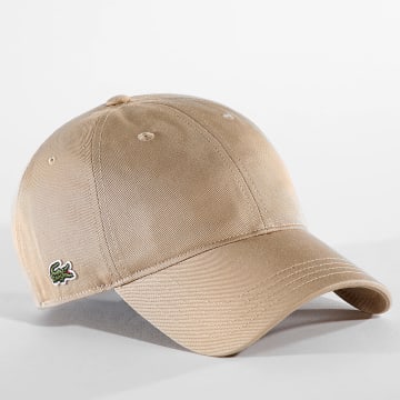 Lacoste - Casquette Side Logo Brodé Crocodile Beige