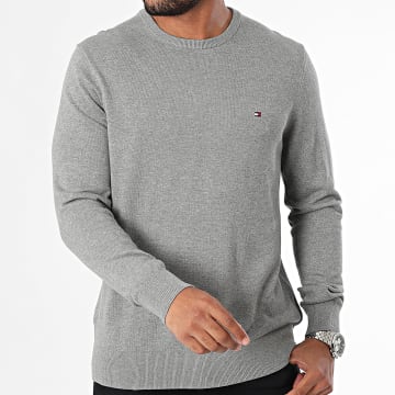 Tommy Hilfiger - Maglione Essential Cotton 4748 grigio screziato