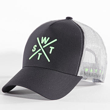 Watts - Trucker Tribe Cap Zwart Fluorescerend Groen