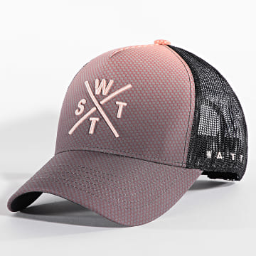 Watts - Cappello Trucker Tokyo Nero Rosa Grigio Gradiente