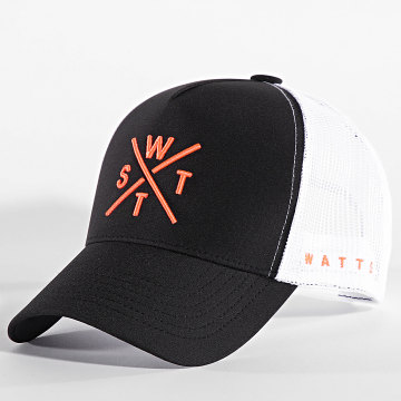 Watts - Trucker Tribe Cap Wit Zwart Oranje Fluo