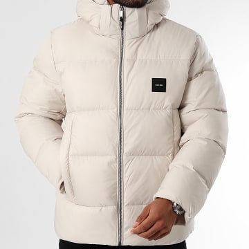 Calvin Klein - Doudoune Capuche Hodded Quilt Puffer 3476 Beige