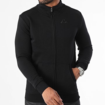 Kappa - Korpo Zentil Regular Fit Logo Zip Jacket 303MKJ0 Zwart