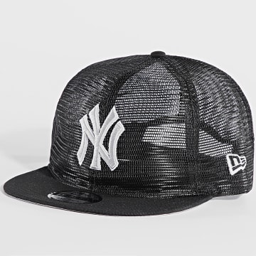 New Era - Cappello Trucker ricamato a rete 9Fifty NY 60565363 Nero