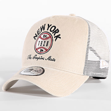 New Era - Cappellino Trucker Corduroy Graphic NY 60565530 Beige