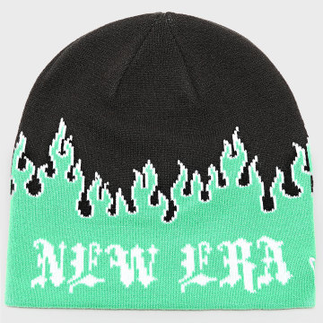 New Era - Flame Skull Beanie 60565453 Zwart Groen