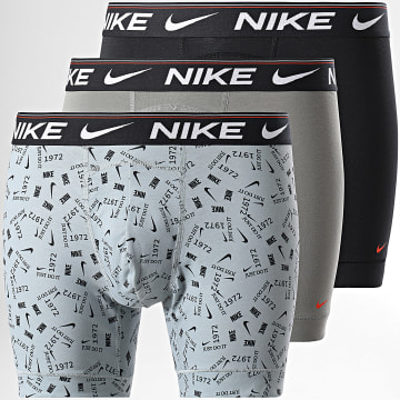 Nike - Set di 3 boxer KE1257 nero grigio