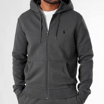 Polo Ralph Lauren - Original Player Hooded Zip Sweatshirt Houtskool Grijs