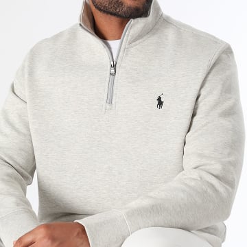 Polo Ralph Lauren - Sweat Zippé Original Player Gris Chiné