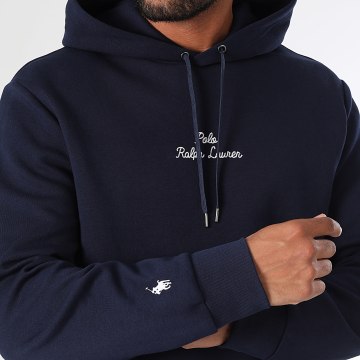 Polo Ralph Lauren - Geborduurd logo Hoody marineblauw