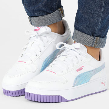 Puma - Damestrainers Carina 2.0 Bouncy Sky 397975 Puma White Lavender Alert