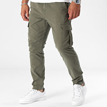 Tommy Jeans - Pantalon Cargo Austin 0750 Vert Kaki