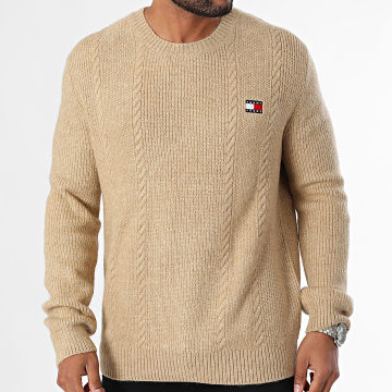 Tommy Jeans - Jersey cableado 9440 Beige Chiné