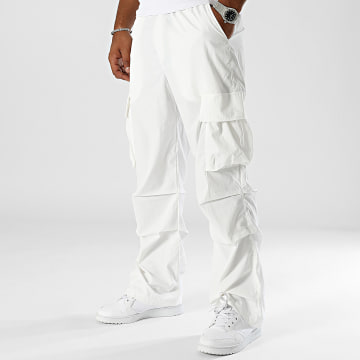 2Y Premium - Pantalon Cargo Baggy Fit Blanc