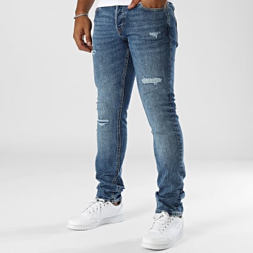 Jack And Jones - Jean Slim Glenn Original Bleu Denim