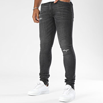 Jack And Jones - Liam Original Skinny Jeans Zwart