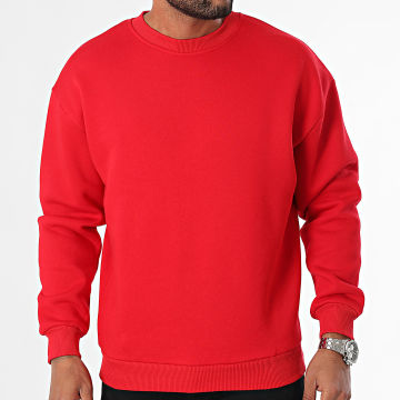 MTX - Sudadera de cuello redondo ZT1009 Rojo