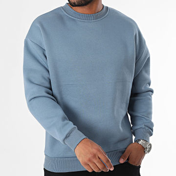 MTX - Sudadera con cuello redondo ZT1009 Azul Gris