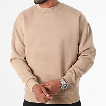 MTX - Sudadera con cuello redondo ZT1009 Beige oscuro