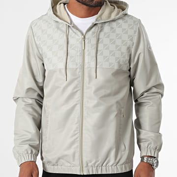 Sergio Tacchini - Intrico 40824 Beige Hooded Zip Jacket