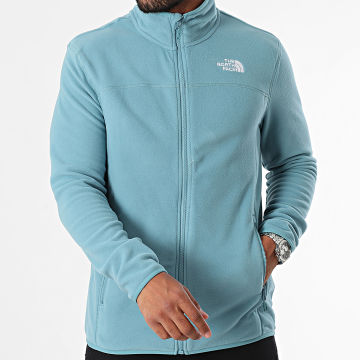 The North Face - Glacier A855X Lichtblauw Fleecejack met Ritssluiting