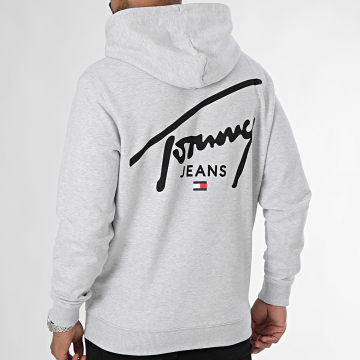 Tommy Jeans - Sudadera con capucha Entry Graphic 9229 Gris jaspeado