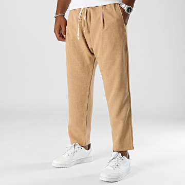 Frilivin - Pantalones camel light heather