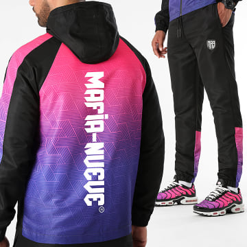 MA9 Mafia Nueve - Ensemble De Survetement Diamant MA9 Back Gradiente Electric Night Black
