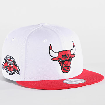 New Era - White Crown Patch 9Fifty Chicago Bulls Snapback Cap 60573362 Blanco Rojo