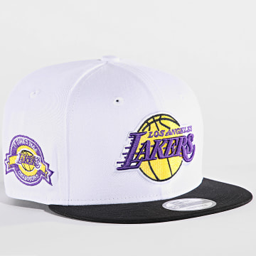 New Era - White Crown Patch 9Fifty LA Snapback Cap 60573361 Blanco Negro