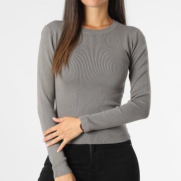 Only - Cirkeline Dames Slim Crewneck Sweatshirt Taupe