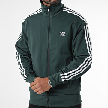 Adidas Originals - Bird IY9892 Giacca con zip a righe verde scuro