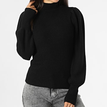 Only - Pull Col Montant Femme Katia Noir