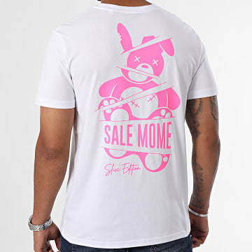 Sale Môme Paris - Slice Editie Wit Roze Fluo Konijn T-shirt